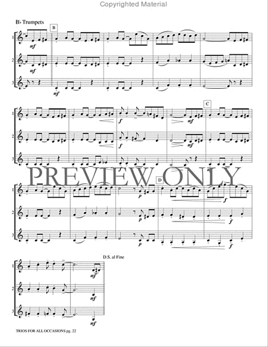 Trios for All Occasions Small Ensemble scores gallery preview page 23