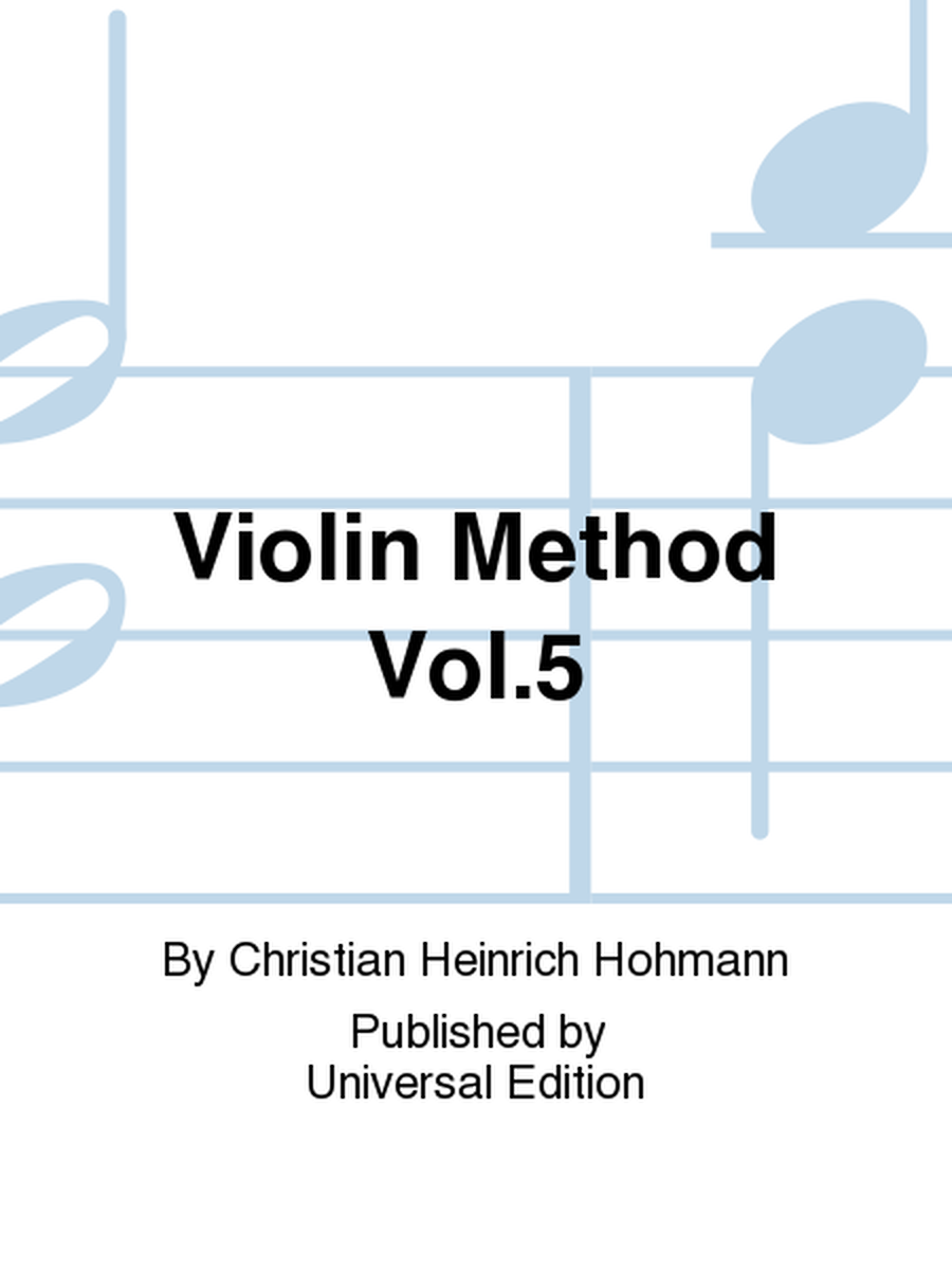 Violin Method Vol. 5
