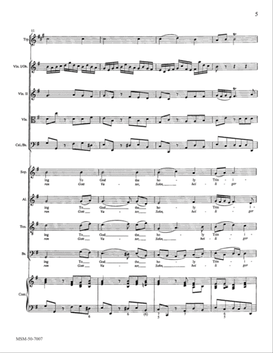 All Glory, Praise and Blessing (Full Score) Choir scores gallery preview page 6