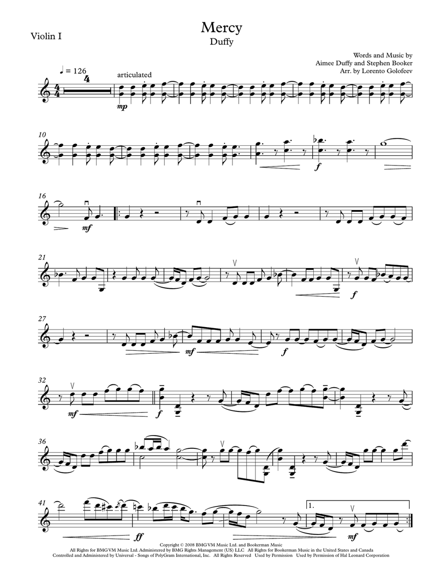 Mercy String Quartet scores gallery preview page 1