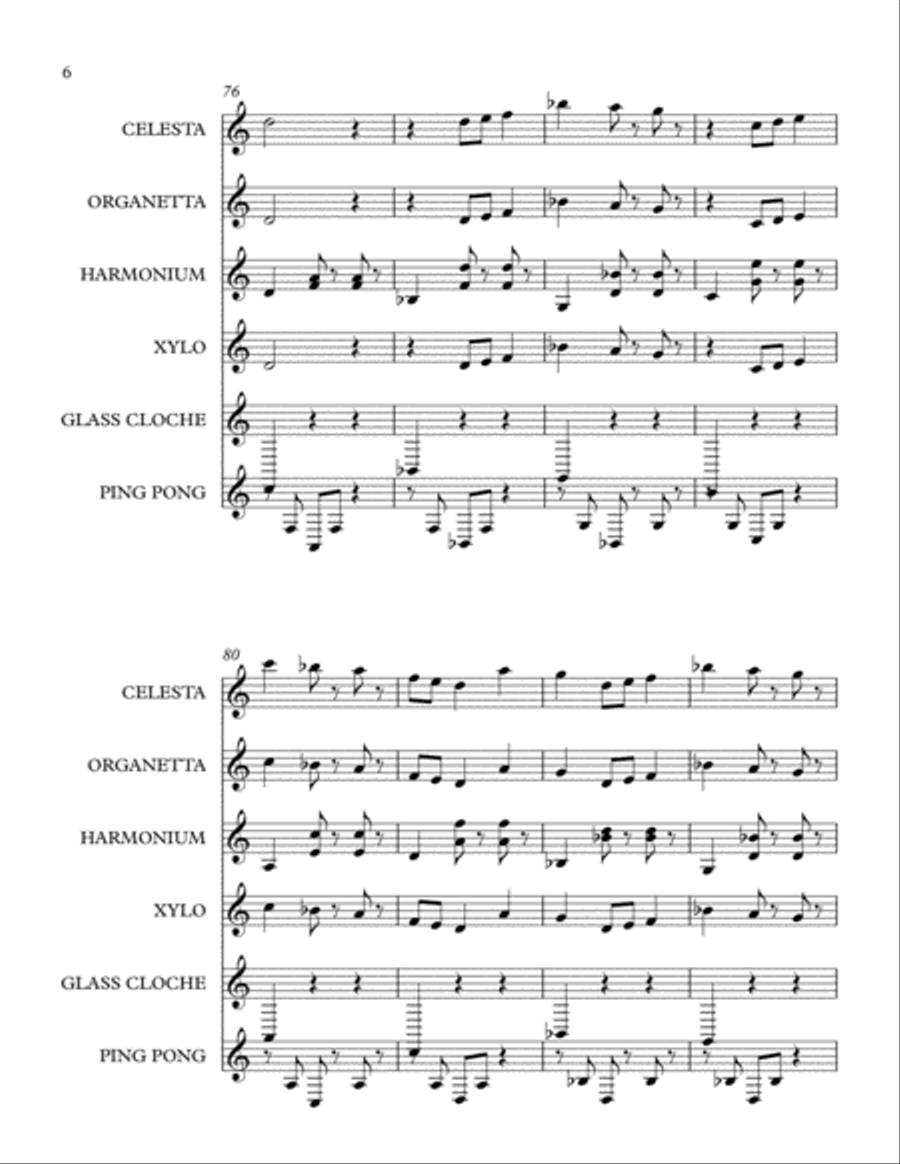 BILLARD CARROUSEL (PLAYFUL PIECES) Small Ensemble scores gallery preview page 6