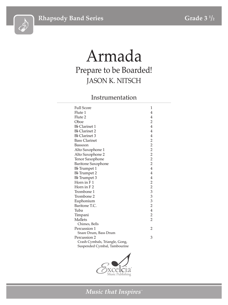 Armada (Score) Concert Band scores gallery preview page 2