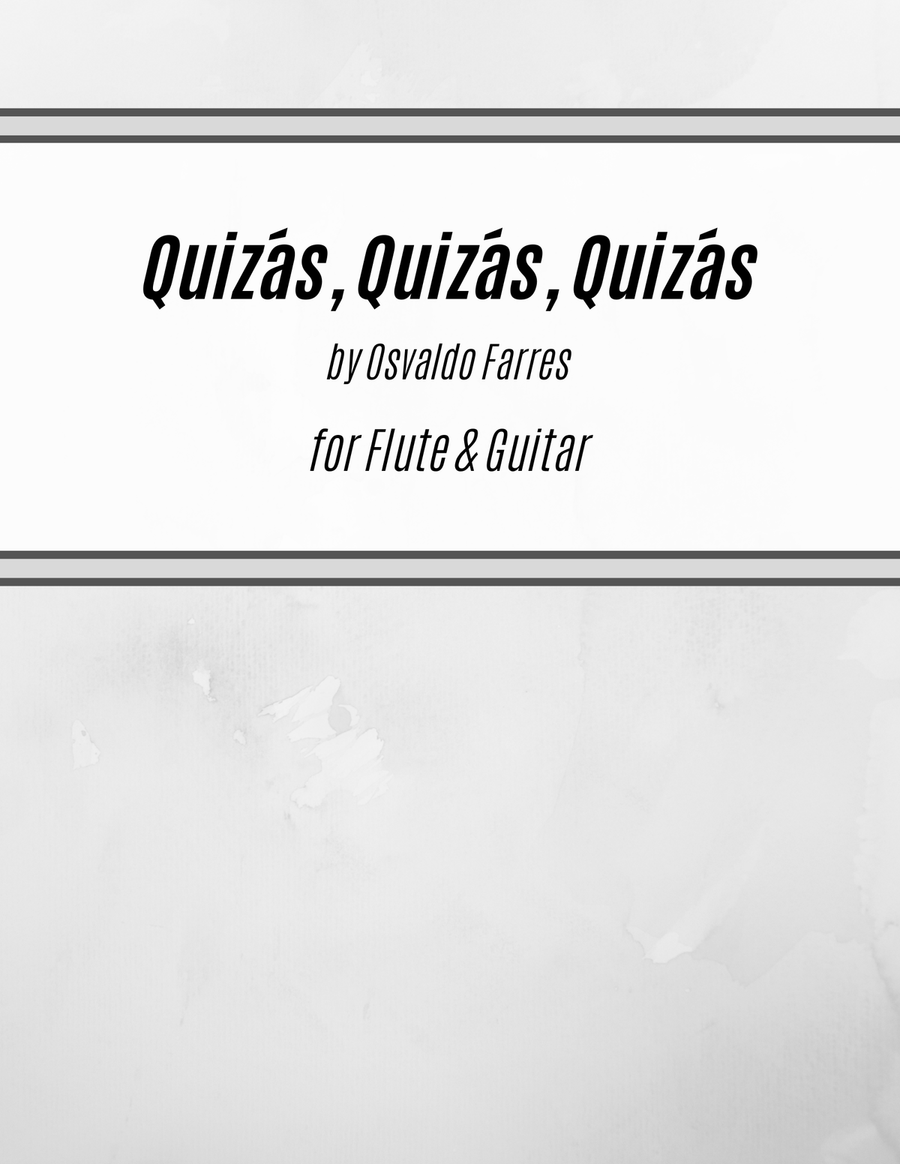 Quizas, Quizas, Quizas (perhaps, Perhaps, Perhaps) Flute scores gallery preview page 1