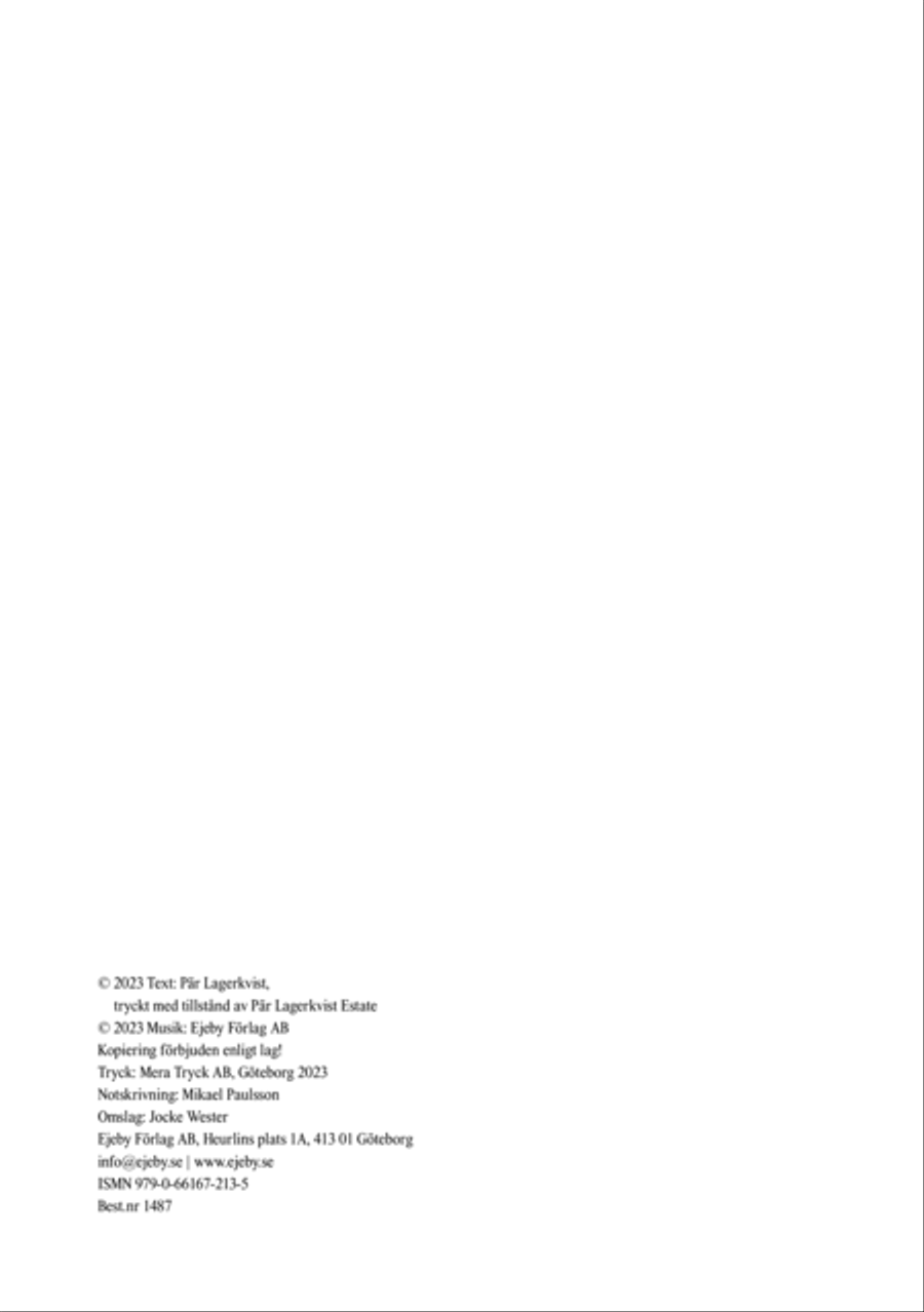 När du sluter mina ögon 4-Part scores gallery preview page 2