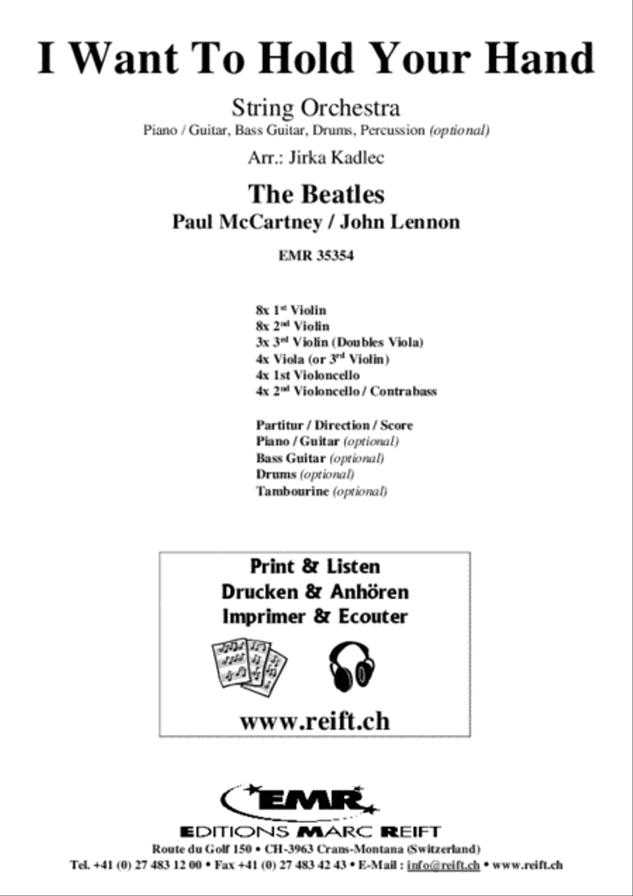 I Want To Hold Your Hand String Orchestra scores gallery preview page 2