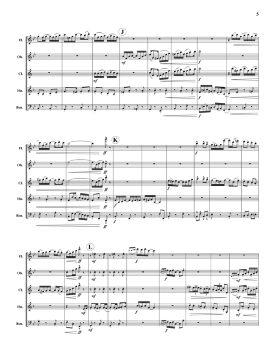 American Rag Woodwind Quintet scores gallery preview page 5