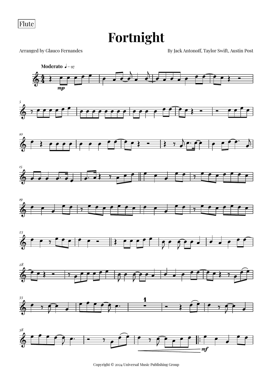 Fortnight Woodwind Quintet scores gallery preview page 6