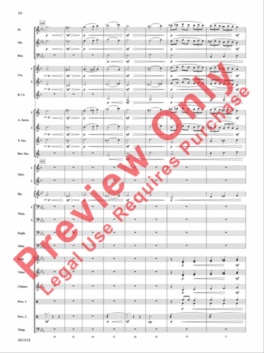 The Offerings of Nadab and Abihu Concert Band scores gallery preview page 11
