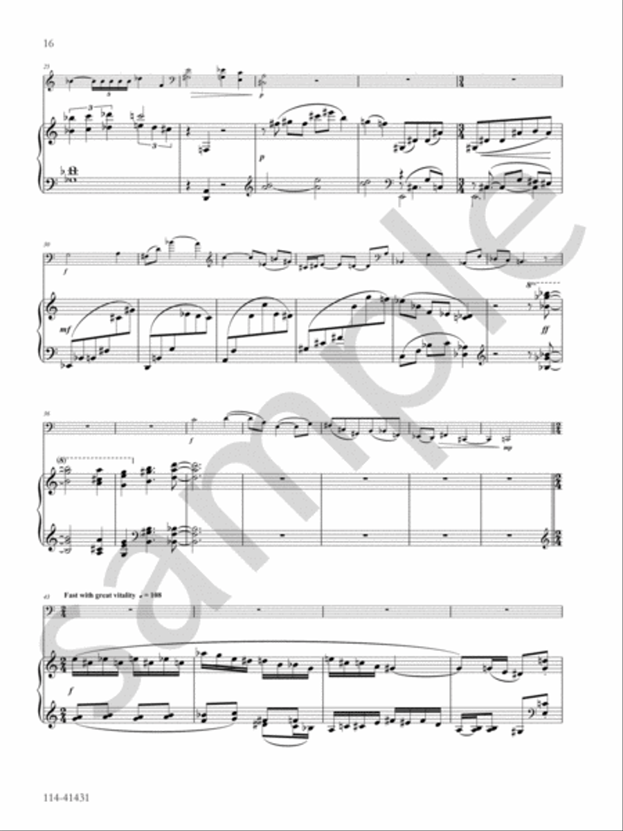 Three Pieces Chamber Music scores gallery preview page 9