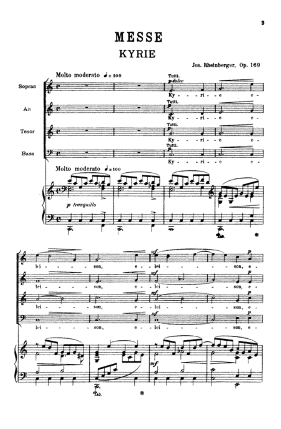 Mass in C, Op. 169 Mass in C, Op. 169 4-Part scores gallery preview page 4