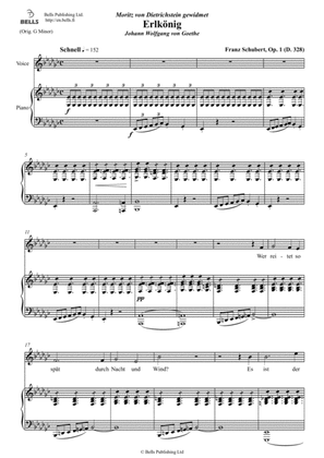 Erlkonig, Op. 1 (D. 328) (E-flat minor)