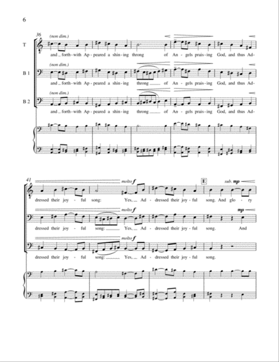 Carols Ancient and New: 3. Peace to All Life A Cappella scores gallery preview page 12