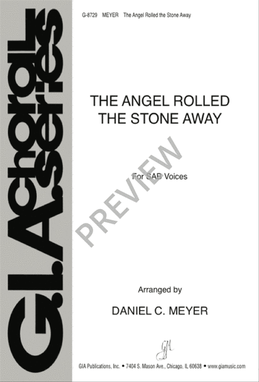 The Angel Rolled the Stone Away 3-Part scores gallery preview page 2