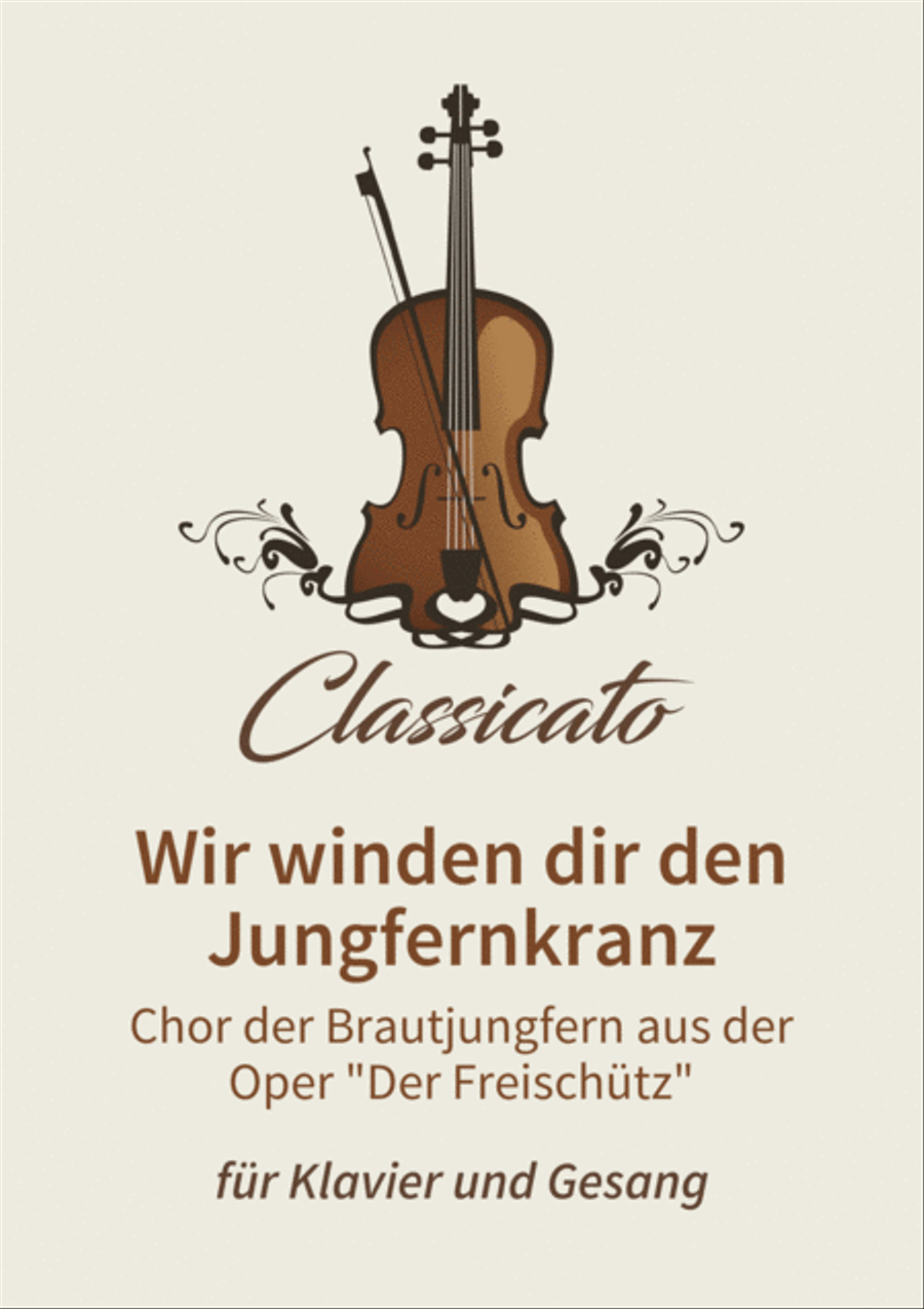 Wir winden dir den Jungfernkranz Piano, Vocal, Guitar scores gallery preview page 1