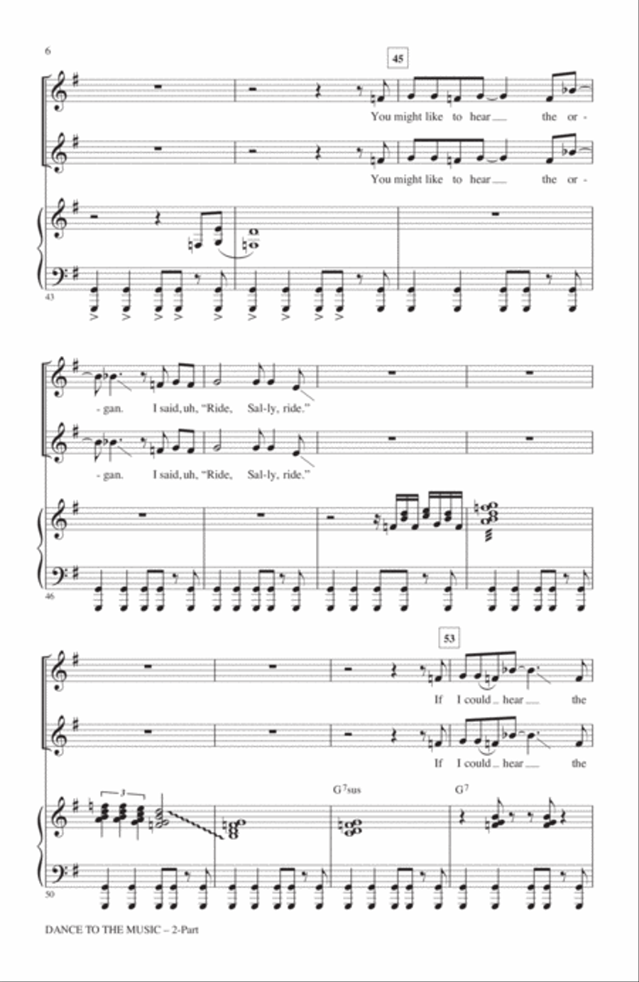 Dance To The Music 2-Part scores gallery preview page 5