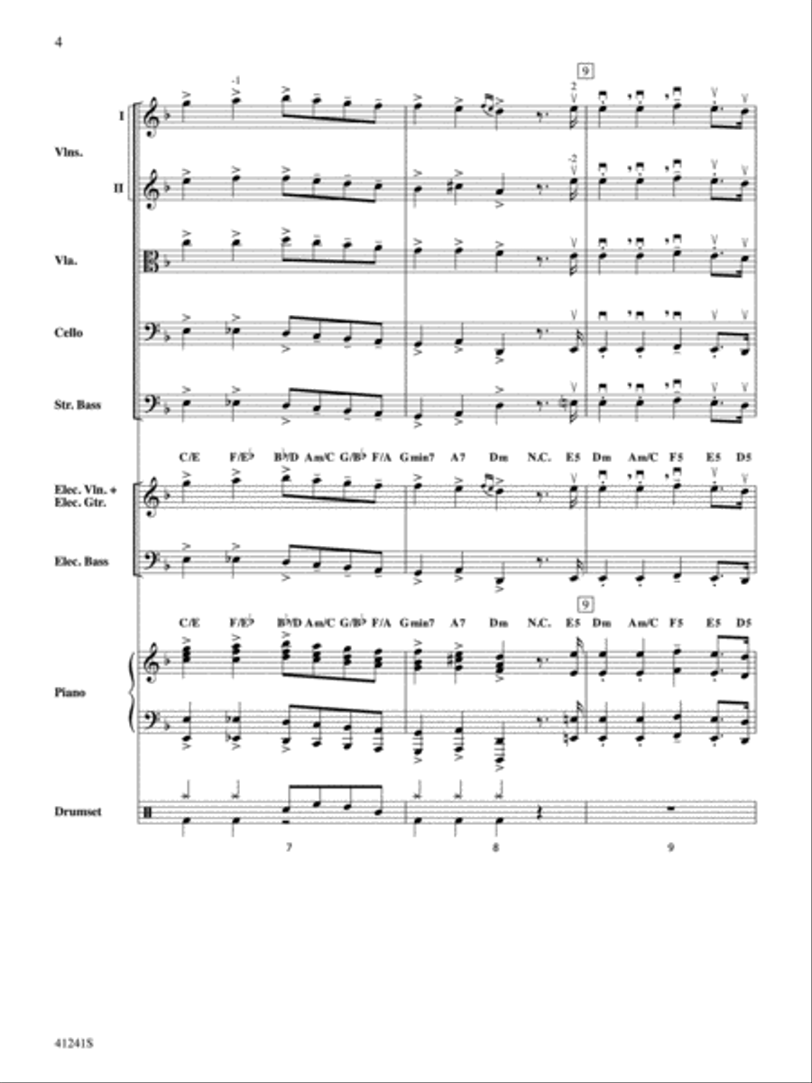 The March of the Kings / Hark the Herald Angels Sing: Score String Orchestra scores gallery preview page 4