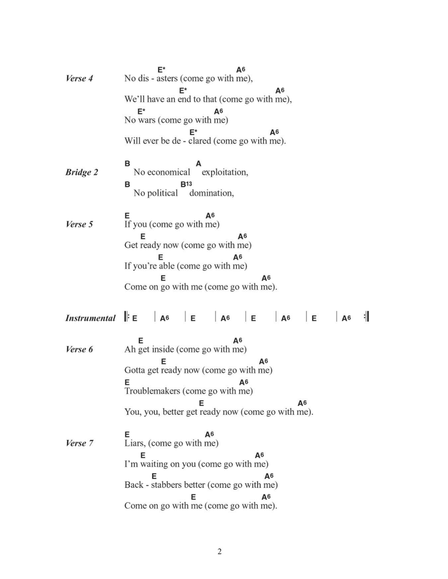 If You're Ready (Come Go With Me) Easy Guitar scores gallery preview page 2