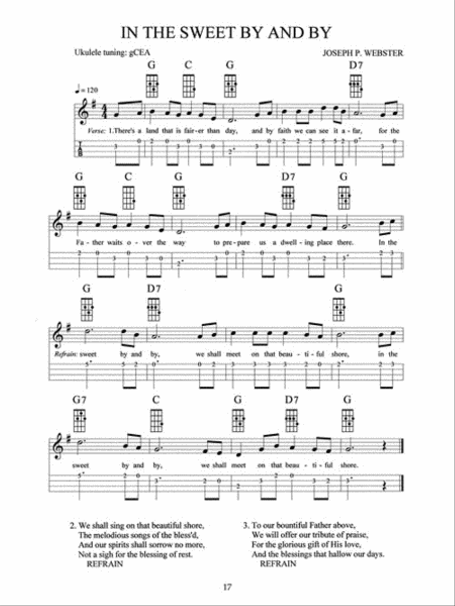 Hallelujah Ukulele Guitar Tablature scores gallery preview page 6