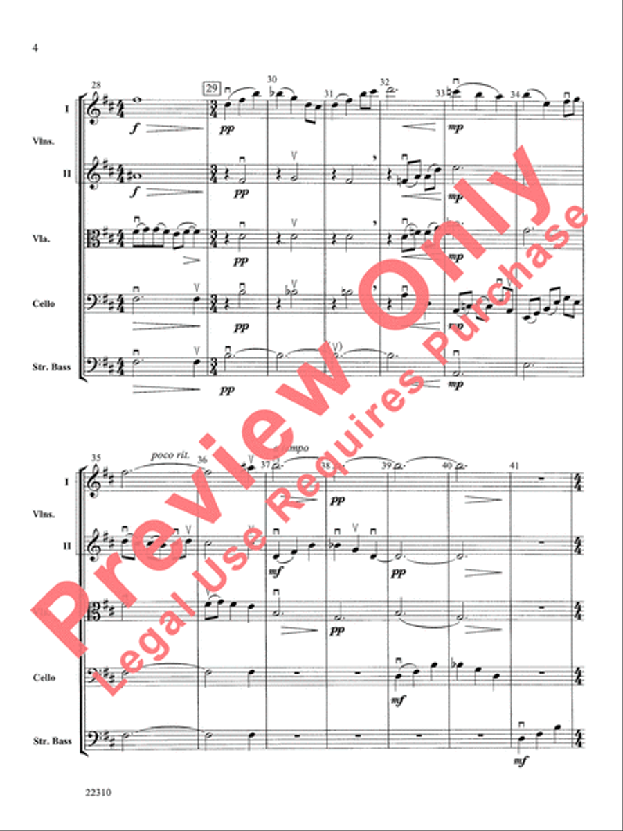 Incantations String Orchestra scores gallery preview page 5