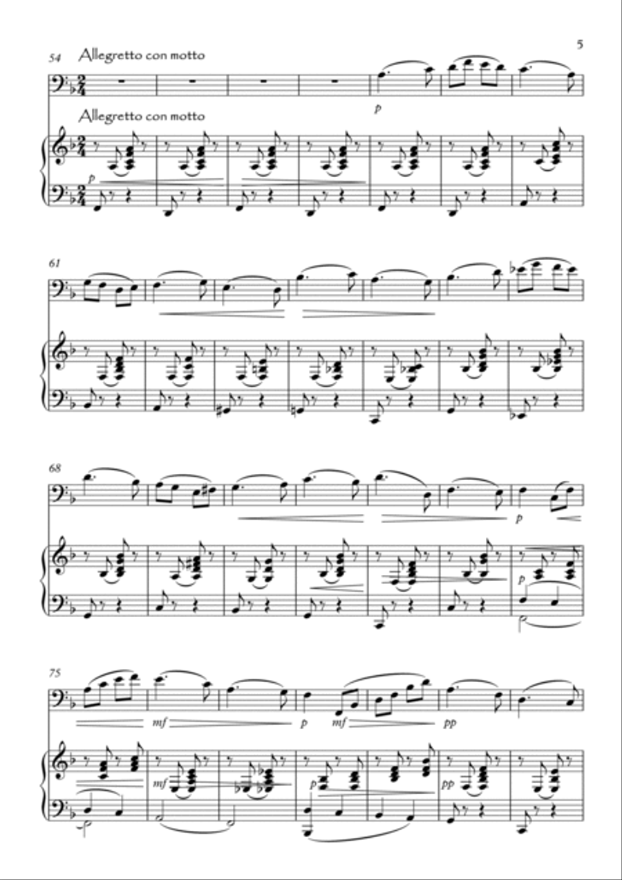 Four Short Pieces Bassoon scores gallery preview page 5