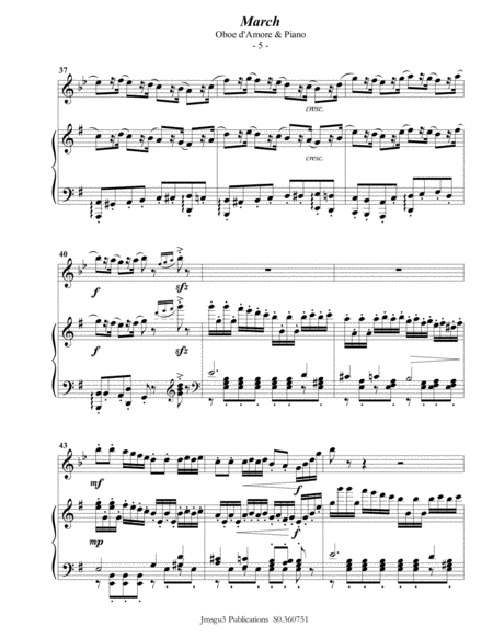Tchaikovsky: March from Nutcracker Suite for Oboe d'Amore & Piano image number null