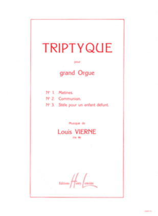 Book cover for Triptyque Op. 58