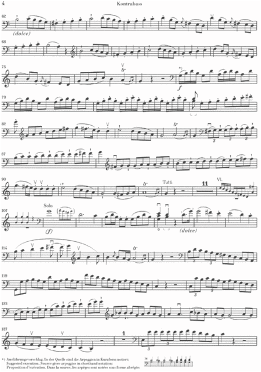 Concerto No. 1 for Double Bass and Orchestra (with Violin obbligato) Double Bass scores gallery preview page 5