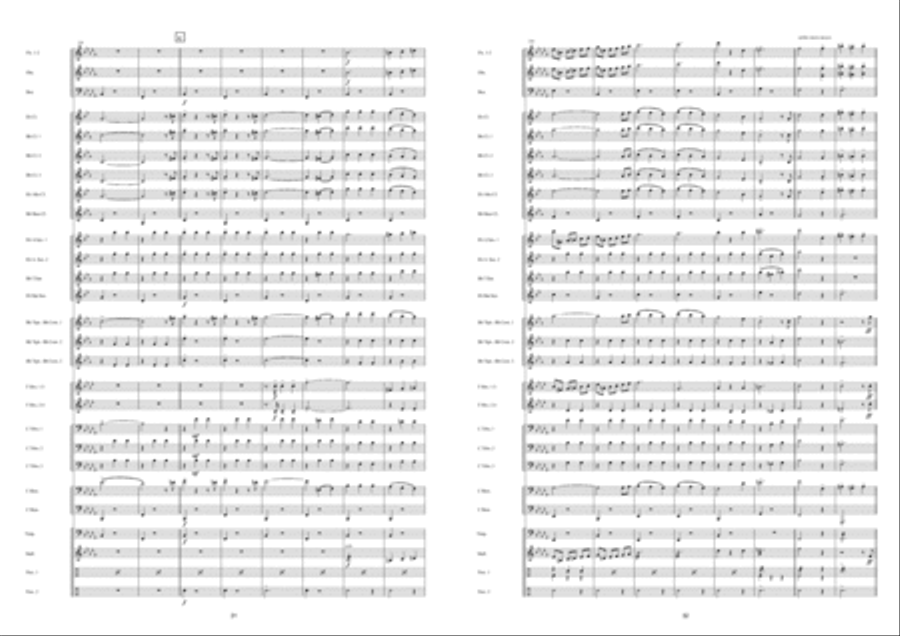 Edith Piaf ! Concert Band scores gallery preview page 17