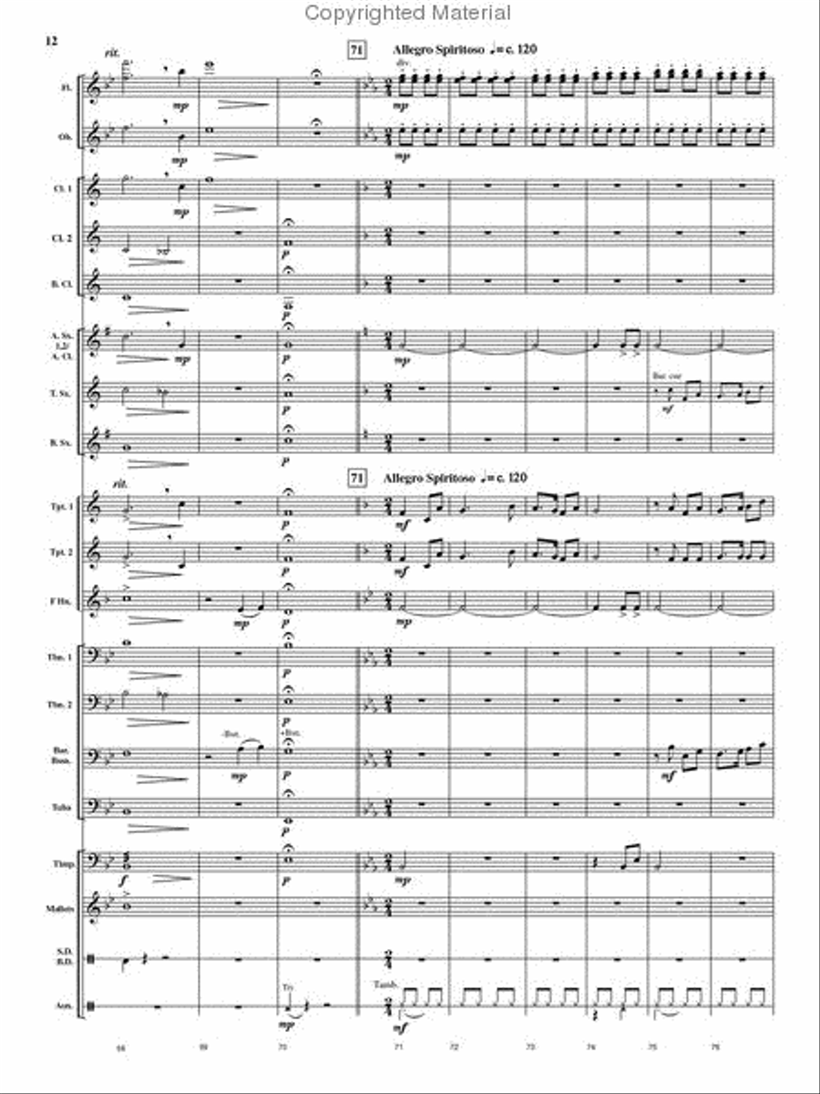 Cedar Creek Sketches Cedar Creek Sketches Concert Band scores gallery preview page 11