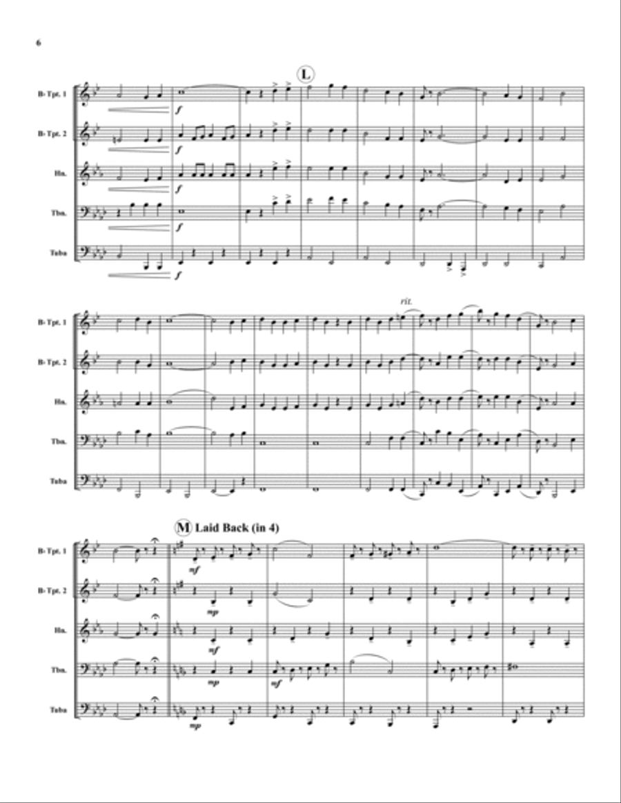 Victor Herbert Favorites Brass Quintet scores gallery preview page 6