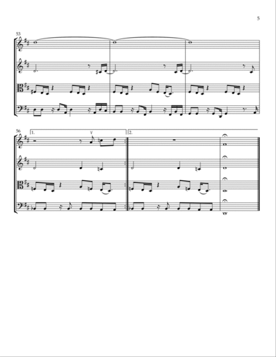 Lovely Day String Quartet scores gallery preview page 5
