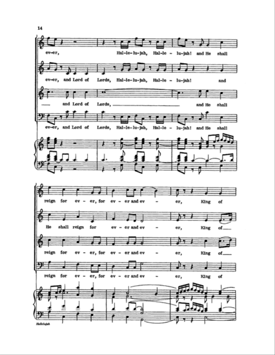 Hallelujah Choir scores gallery preview page 14