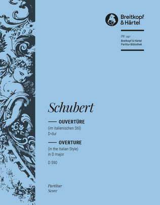 Book cover for Overture in D major D 590