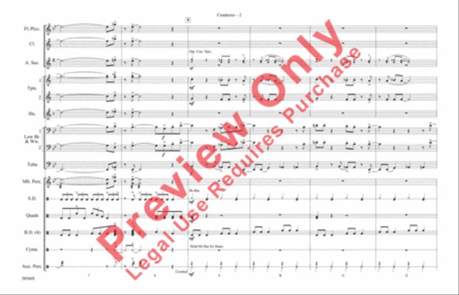 Can't Get Enough (Of Your Love) Marching Band scores gallery preview page 3