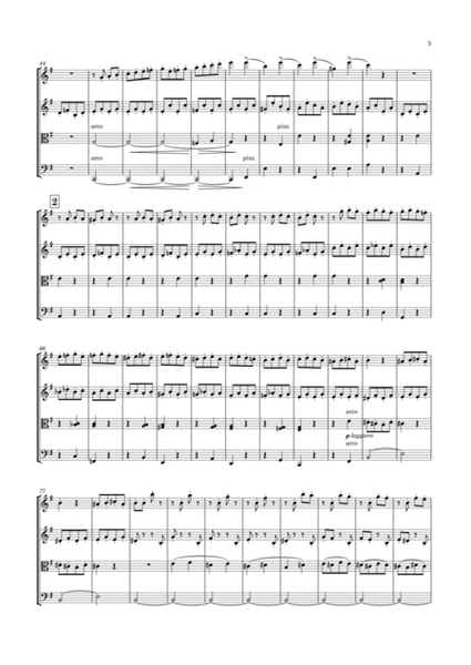 Baille - 6 Pieces for String Quartet, Opp.57-62