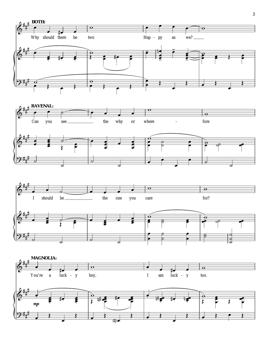 Why Do I Love You? Piano, Vocal scores gallery preview page 3