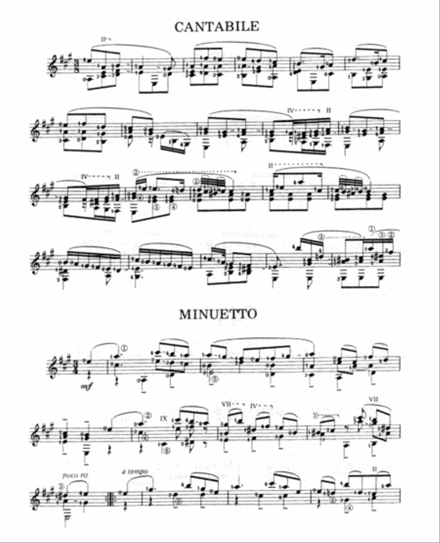 Cantabile Et Minuetto Cantabile Et Minuetto Acoustic Guitar scores gallery preview page 2