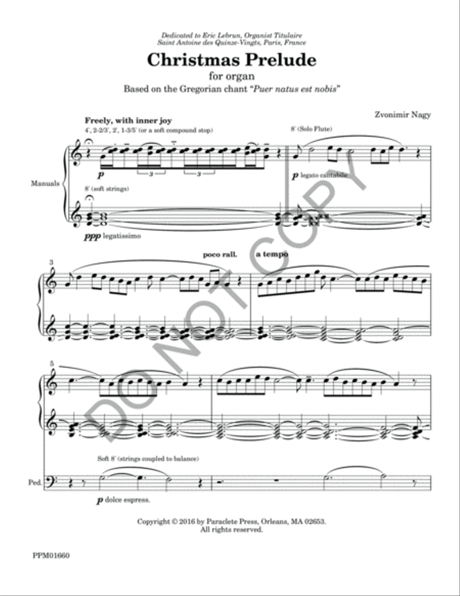Christmas Prelude Christmas Prelude Organ Solo scores gallery preview page 4