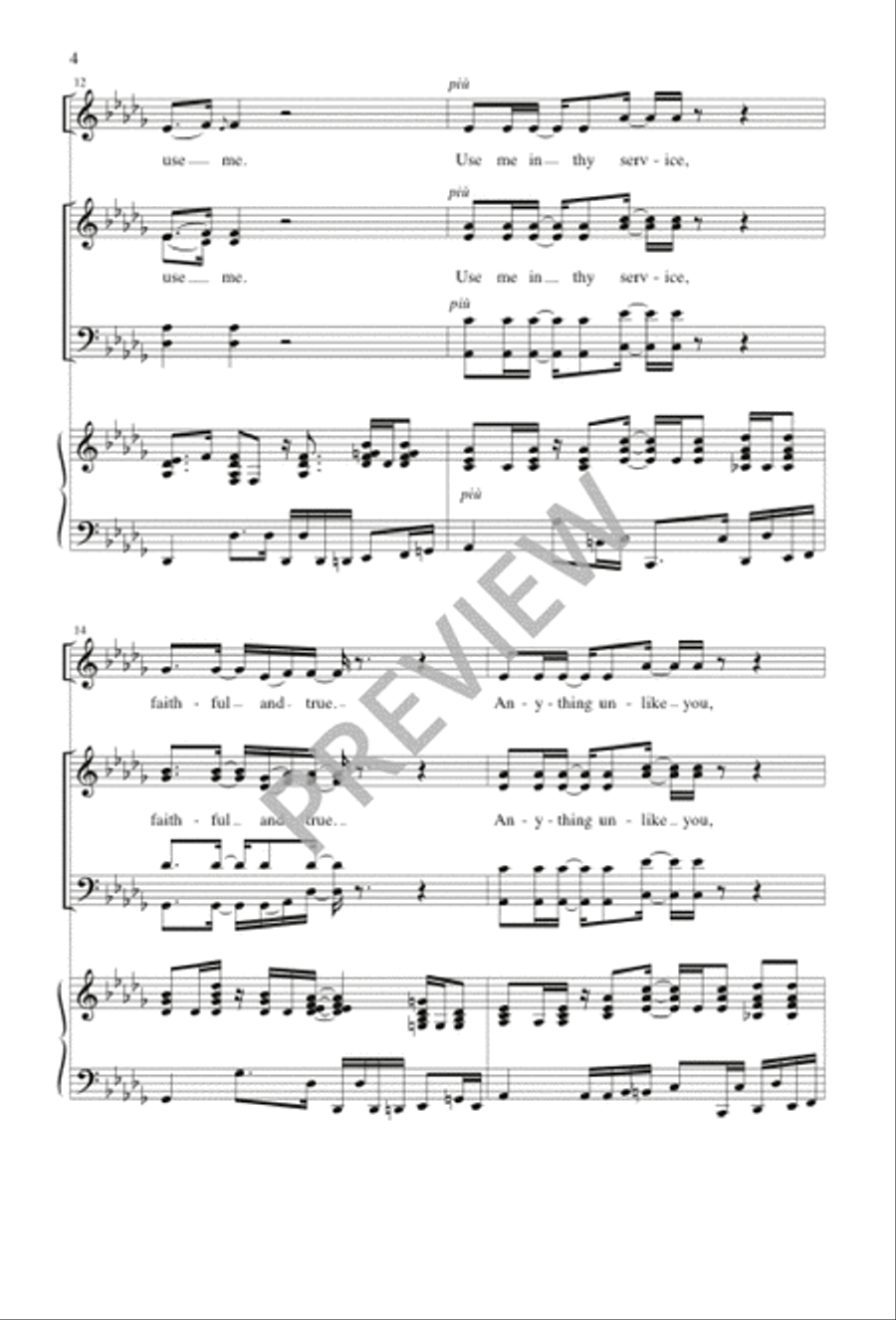Use Me 4-Part scores gallery preview page 4