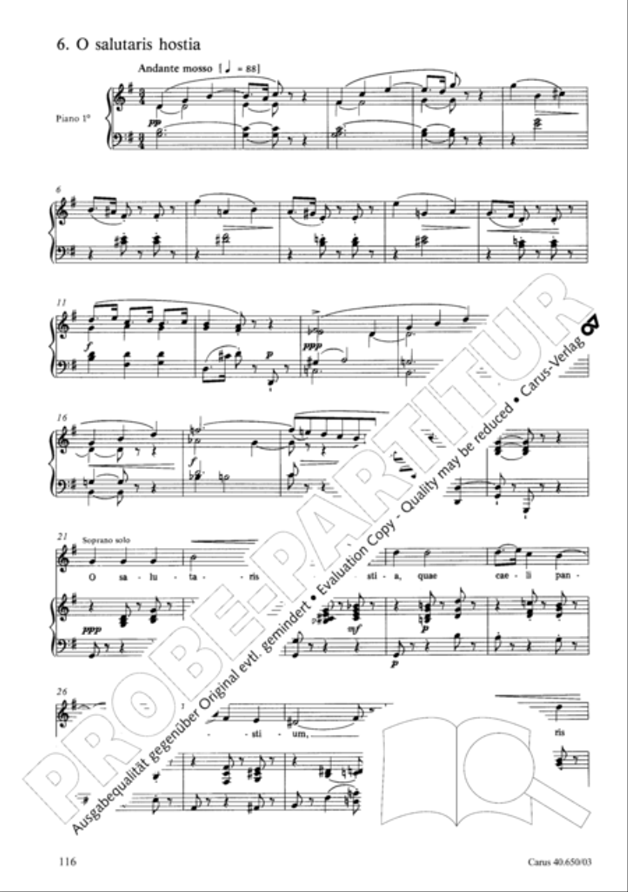 Petite Messe solennelle 4-Part scores gallery preview page 119
