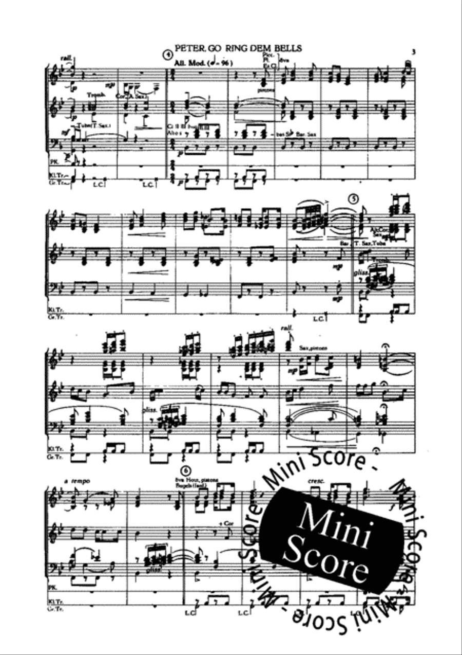 1e Rhapsody on Negro Spirituals Concert Band scores gallery preview page 7