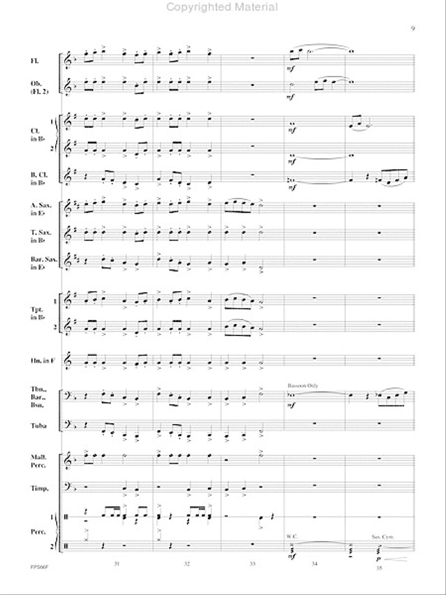 Atlantic Crossing Atlantic Crossing Concert Band scores gallery preview page 10
