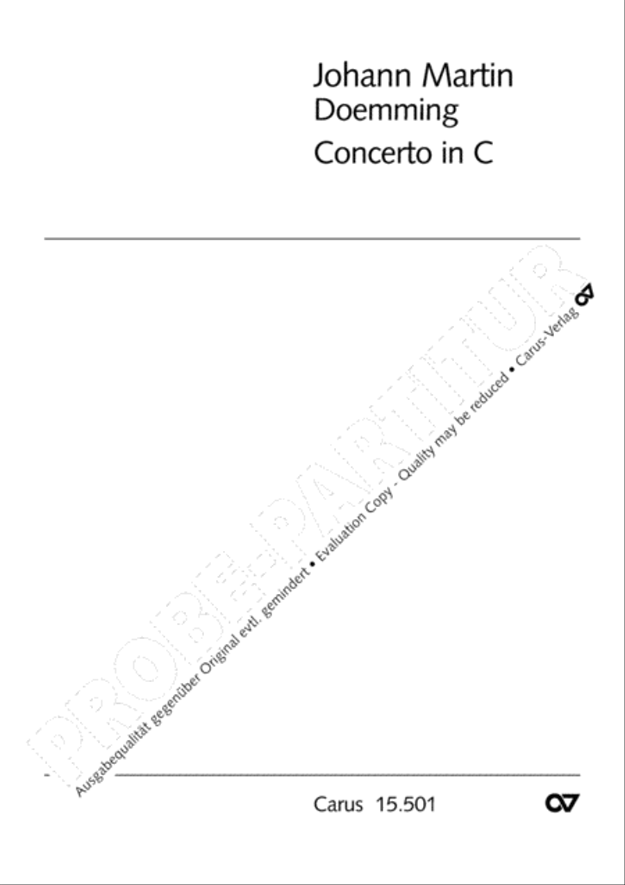 Concerto in C major Violin scores gallery preview page 2