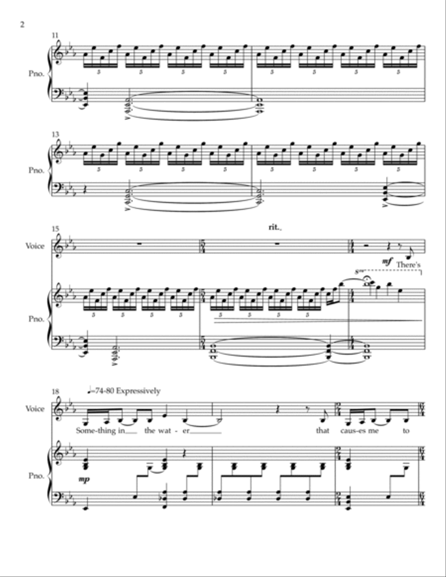 Something in the Water Voice scores gallery preview page 3