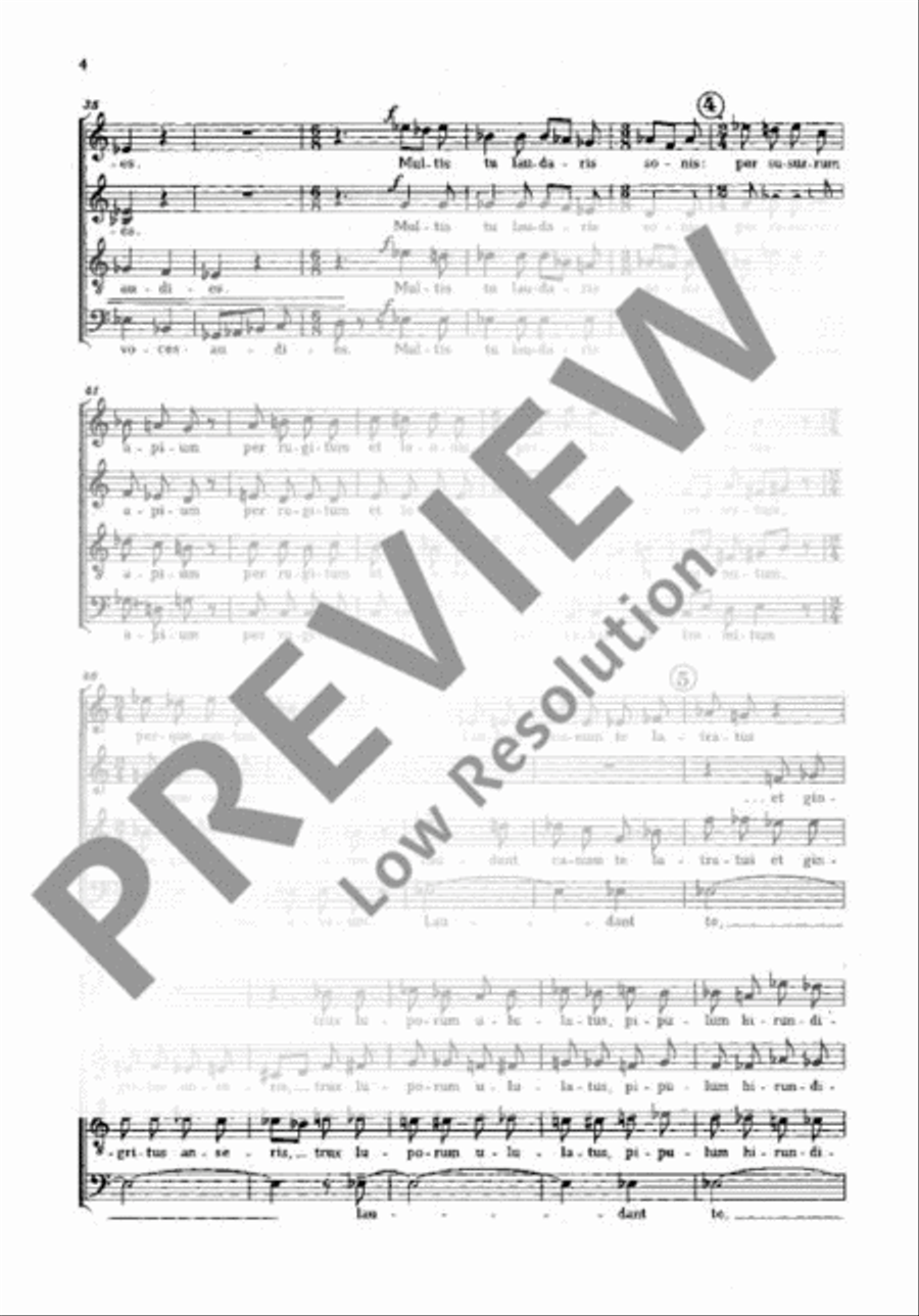 Tres Laudes 4-Part scores gallery preview page 4