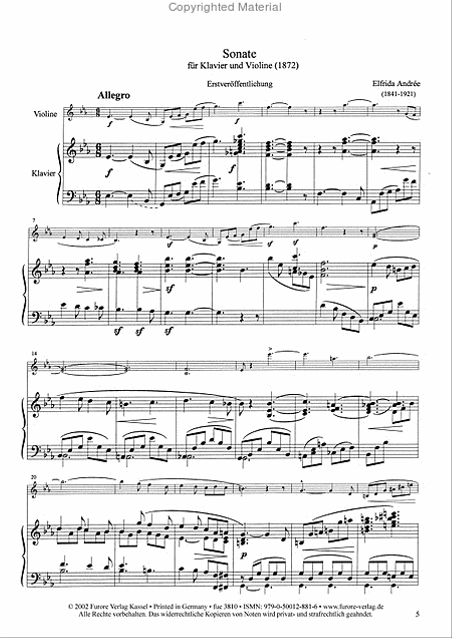 Sonate Violin Solo scores gallery preview page 2