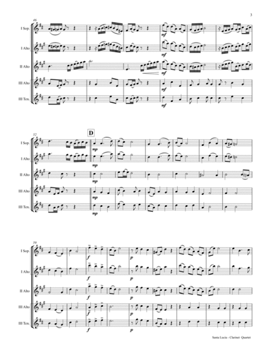 Santa Lucia - Italian Folk Song - Here in the twighlight - Saxophone Trio