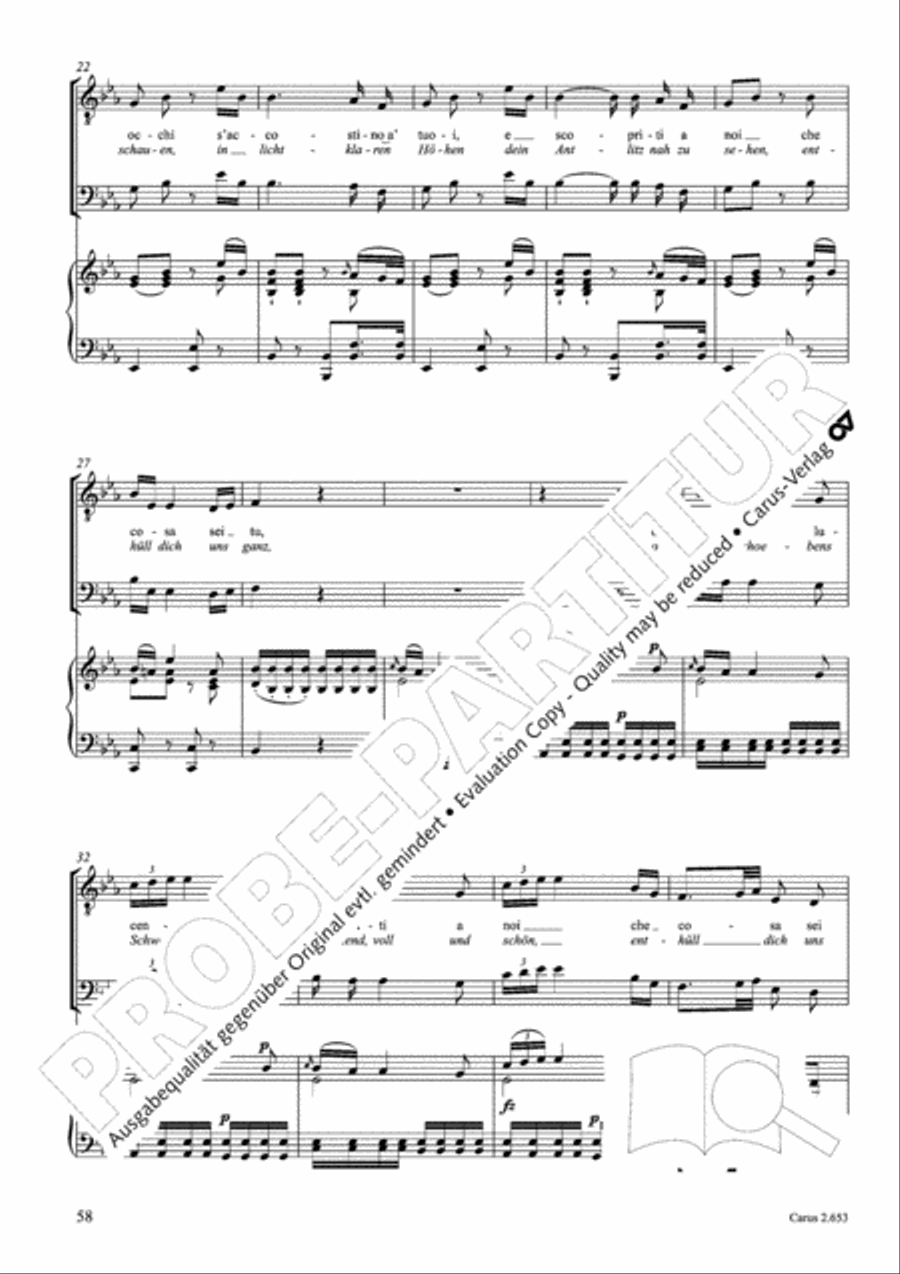 Choral collection Great Opera Choruses - Mozart * Haydn (choir & piano) Choir scores gallery preview page 69