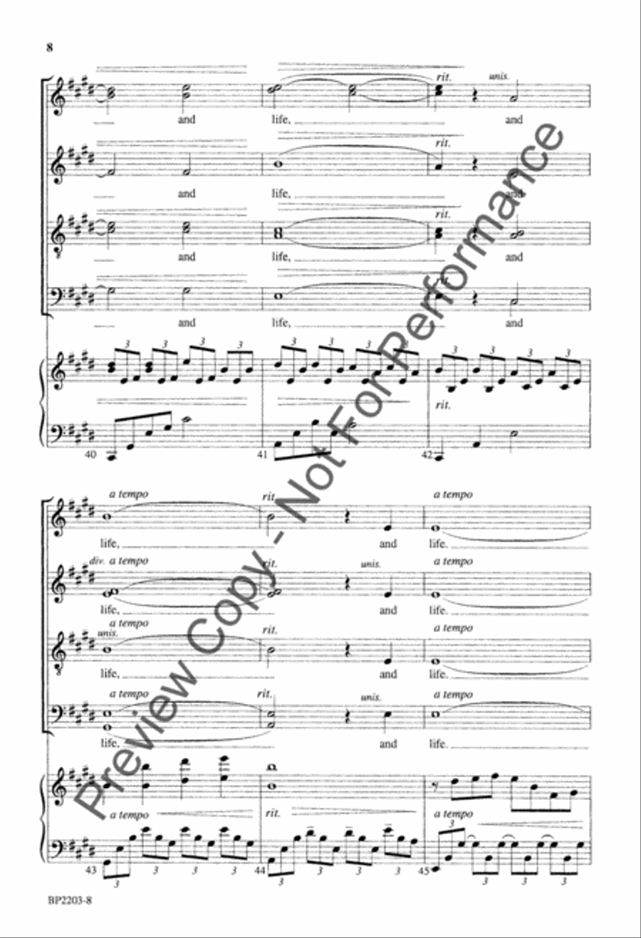 Prayer of Mother Teresa Prayer of Mother Teresa 4-Part scores gallery preview page 9