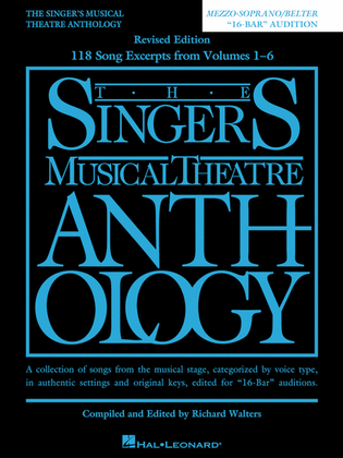 Book cover for The Singer's Musical Theatre Anthology – “16-Bar” Audition - Revised Edition